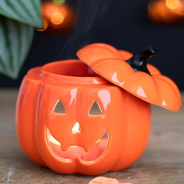 Orange Pumpkin Wax Melt Burner