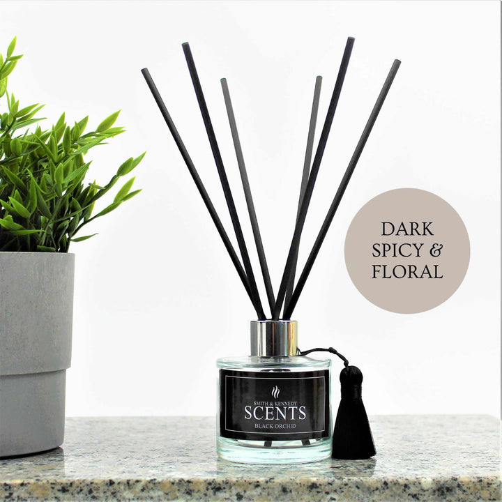 Scented Reed Diffuser, Black Orchid, Luxury Stick Diffuser