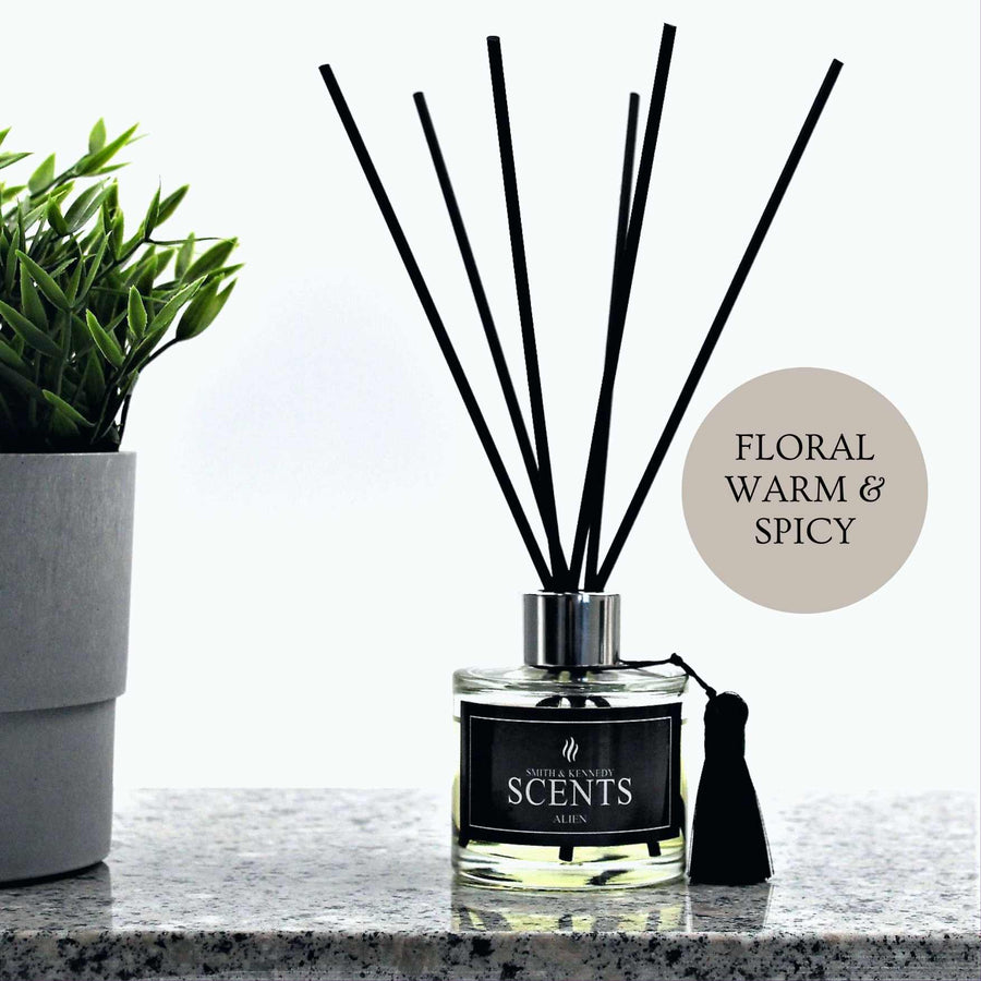 Scented Reed Diffuser, Alien Perfume Inspired, By Smith & Kennedy Scemnts UK
