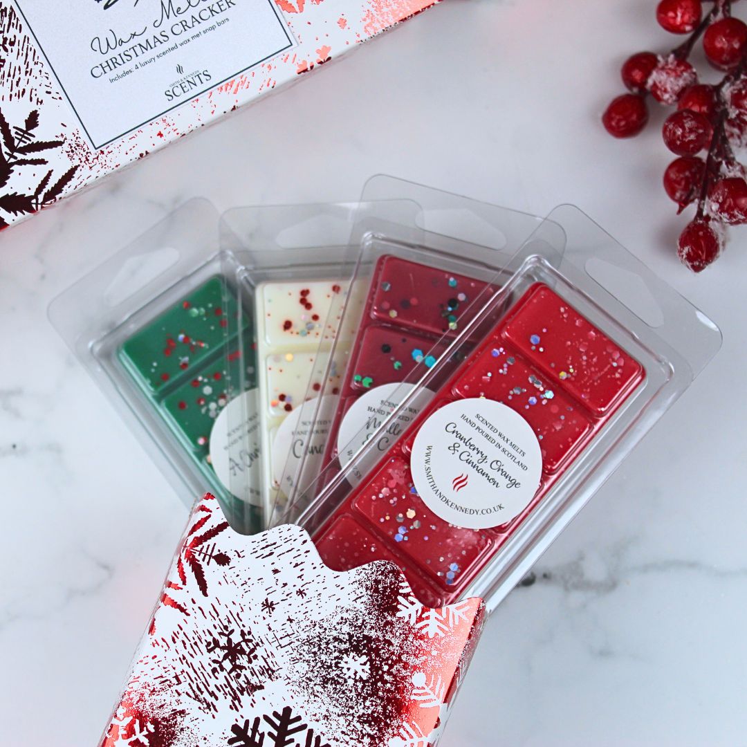 Christmas Wax Melt Cracker Pick & Mix 4 Snap Bars