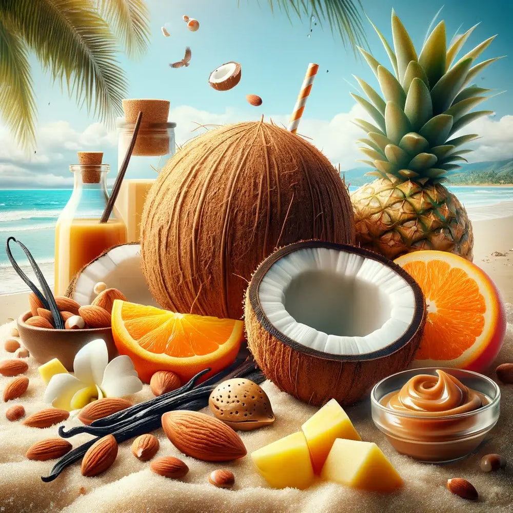 coconut island tropical summer wax melt