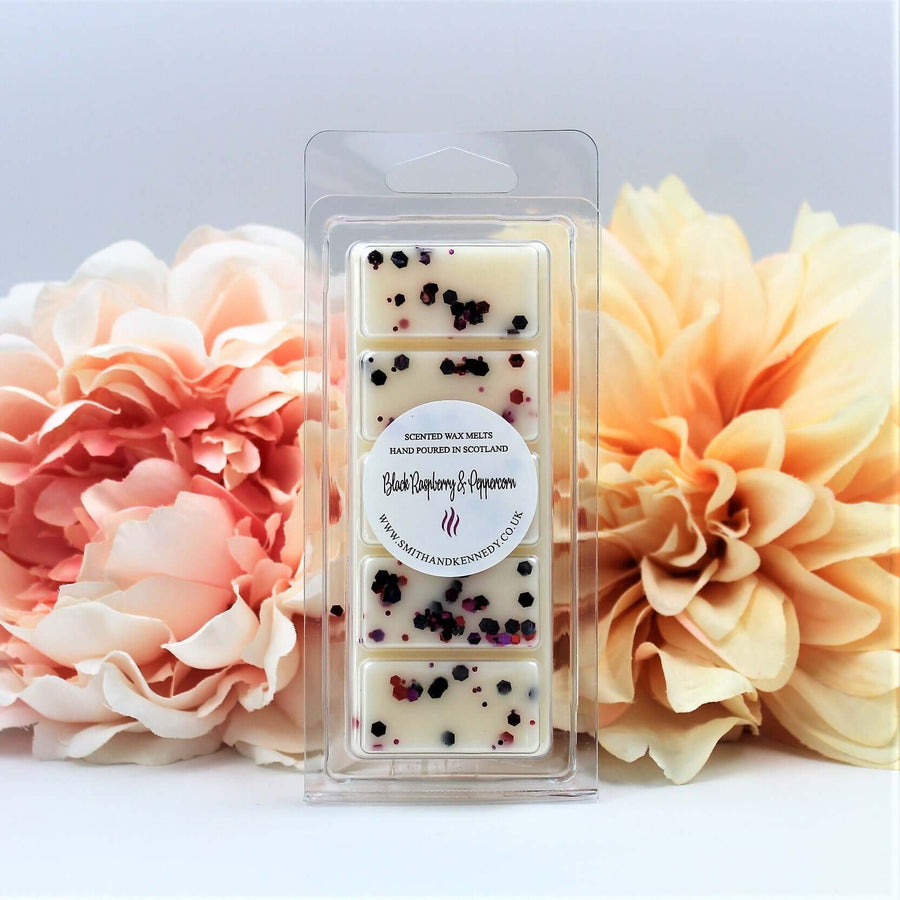 black raspberry & peppercorn wax melt snap bar